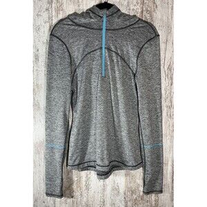 Z by Zella 1/4 Zip Running Hoodie Medium Thumb Holes EUC
